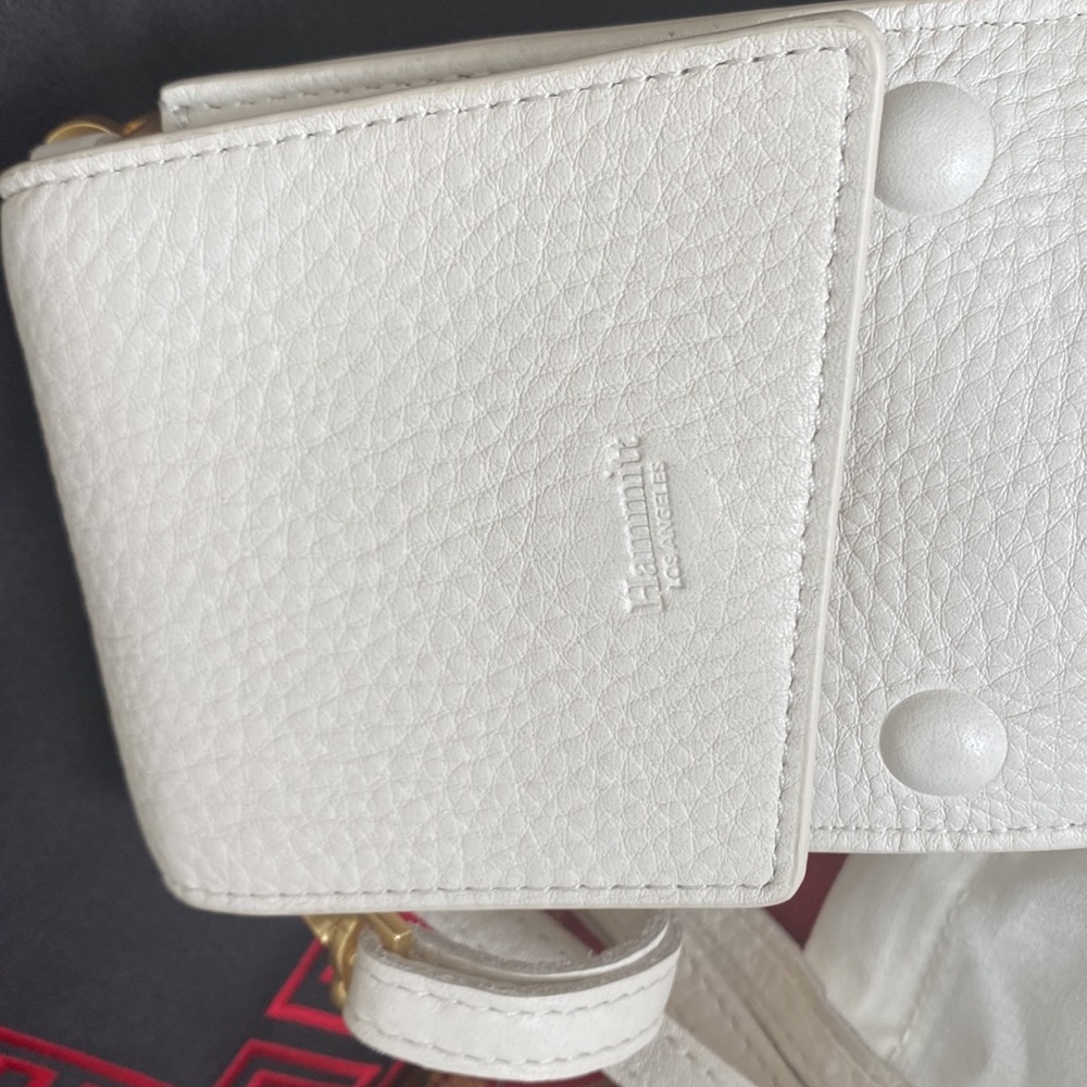 Making moves in a marshmallow white, bright Hammitt 310 west chic crossbody! - Picture 2 of 12